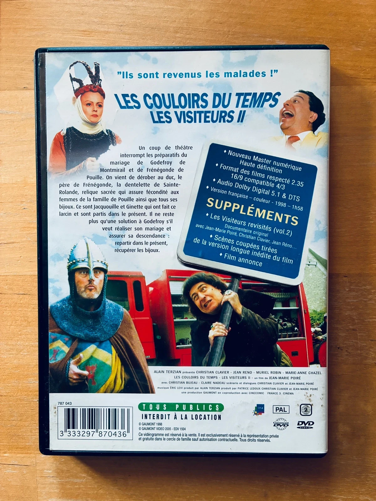 DVD Os Visitantes 2 os corredores do tempo. – photo 3